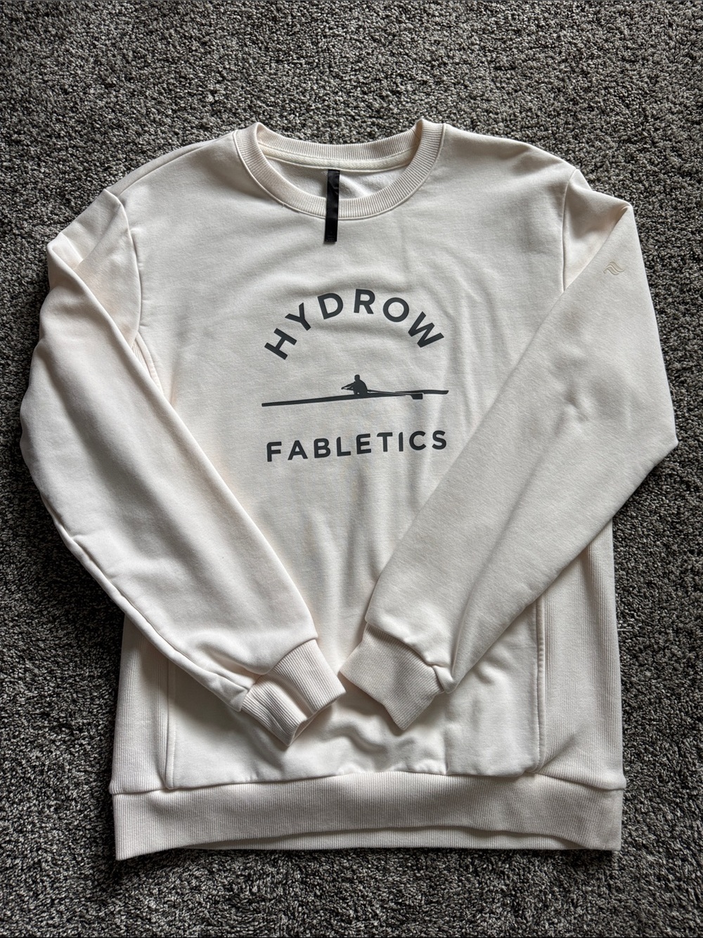Fabletics Hydrow Crewneck Sweatshirt - Cream